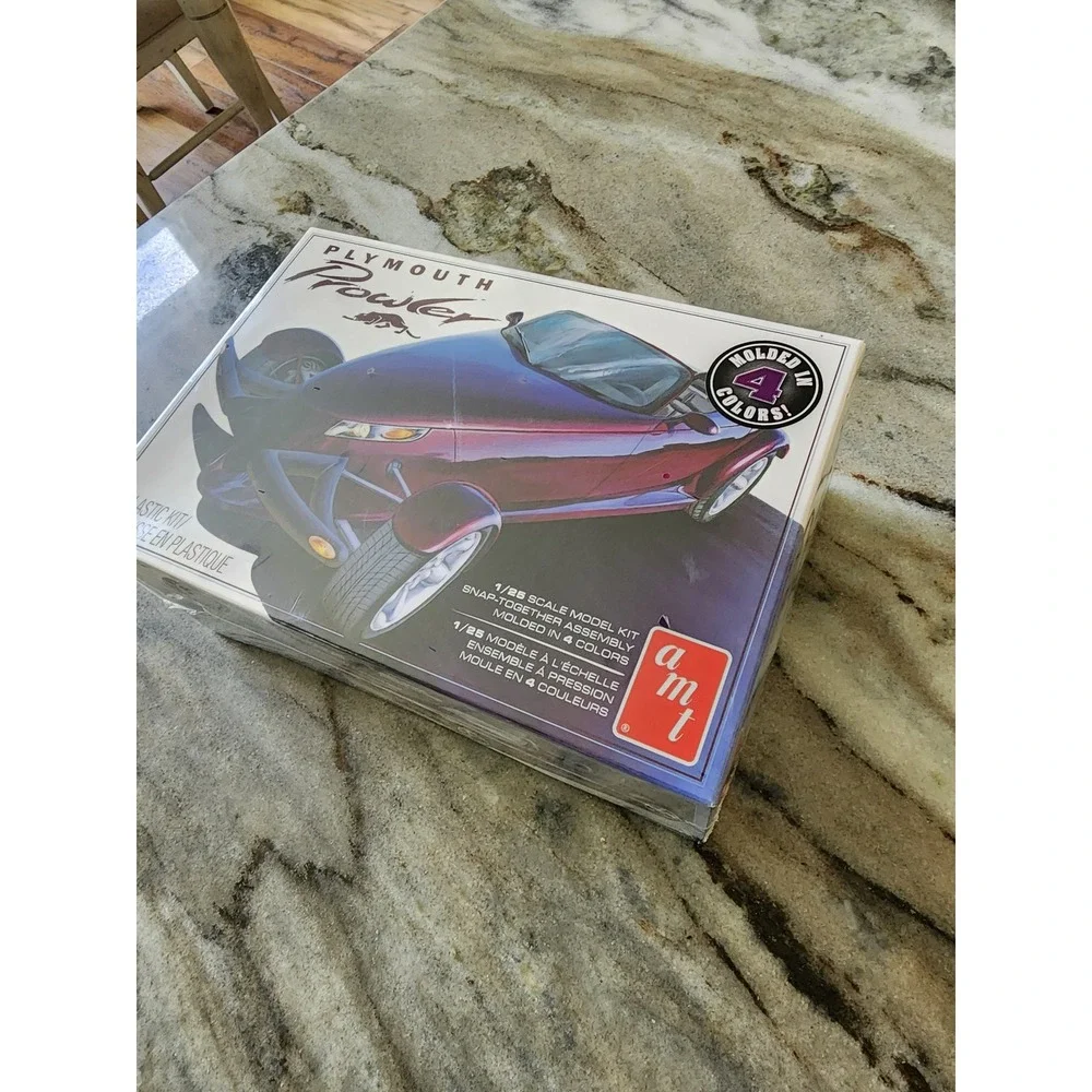 NEW AMT Plymouth Prowler 1/25 Scale Snap Model Kit Purple Molded 4 Colors